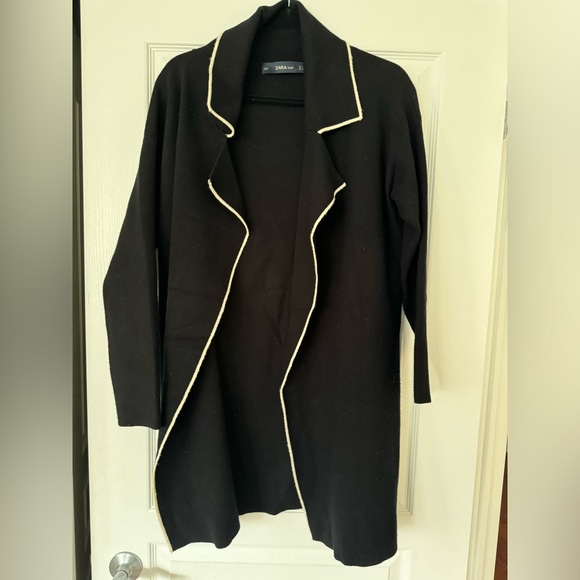 Zara classic knit cardigan coat - Picture 1 of 2